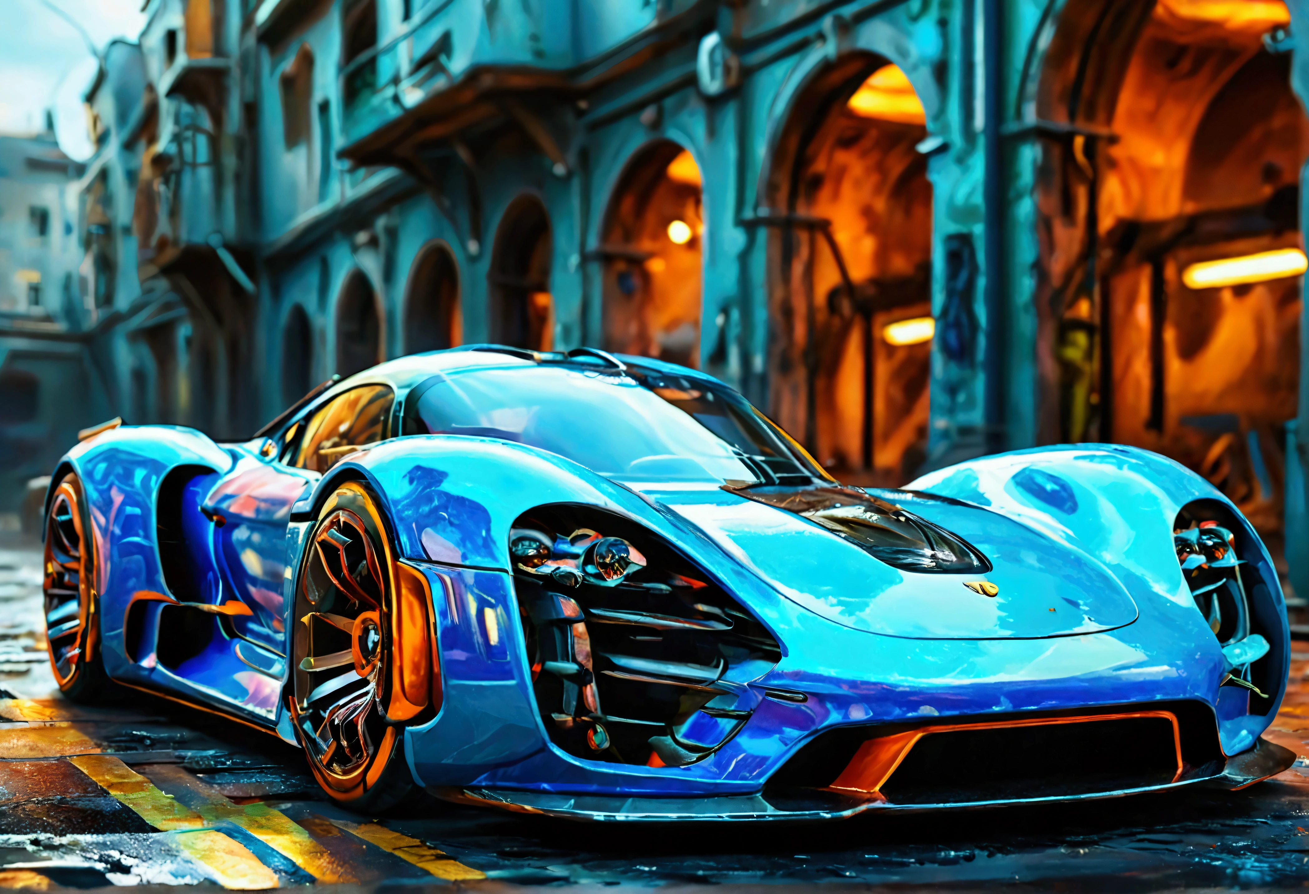Create random classic masterpieces of Picasso in Ultra-High Definition, 64k resolution oil painting without a frame, using full dimensions of the selected resolution to fit the artwork image, finely detailed to perfection, art-punk, American style, at metropolitan Supercar racetrack, art germ, high-octane, cyberpunk, cinematic. An artist's illustration of an imaginary luxurious future design of a 2099 Porche Nuclear Powered V12 Supercharged Concept Deep Space Sportscar, an unreal game engine with throttling master, a master stroke of a legendary brush, a tribute to a legendary artist, fusion, super realistic, superhit, fantastic, ultra-modern, futuristic detailing and style, perfection, precision engineering, premium sophisticated design, laser cut symmetric feel, deep space logic, alien language, alien design, alien technology, wallpaper, unique, Auto CAD model design, 128k vibrant colors, activate NVIDIA GEFORCE RTX 4090 magic