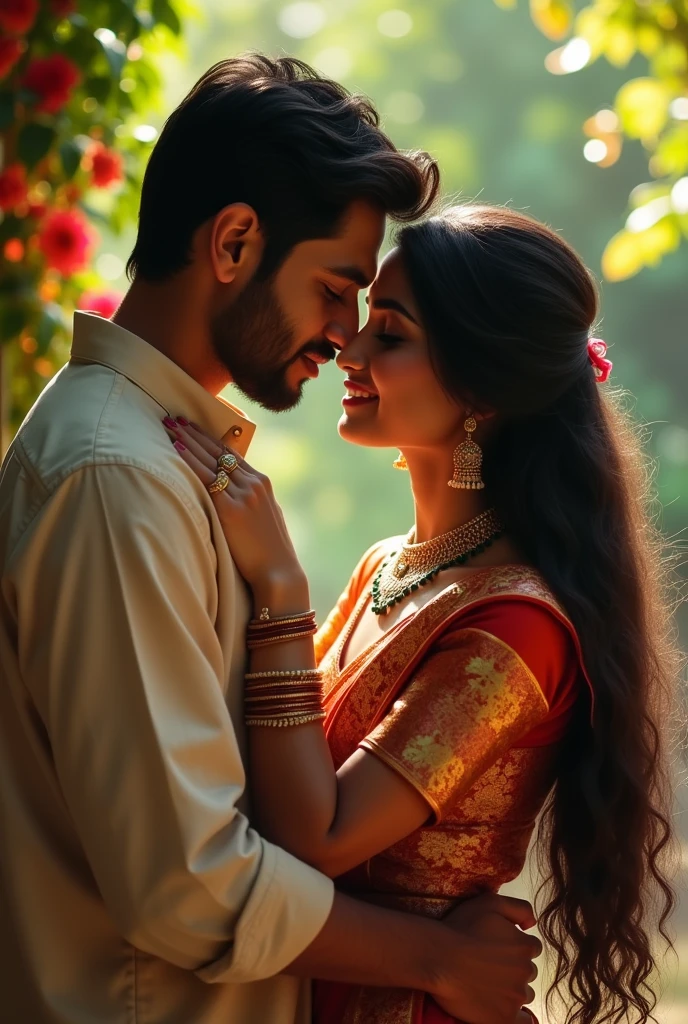 Man kissing indian girl