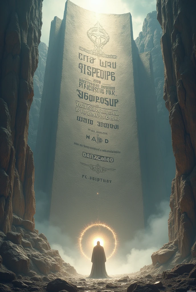 I AM YOUR GOD WRITTEN AND CARVED IN THE ROCK