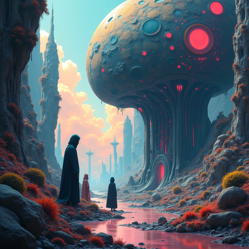 Surreal Scene, abstract, futurism, very aesthetic, intricate details, ultra-detailed, vivid colors