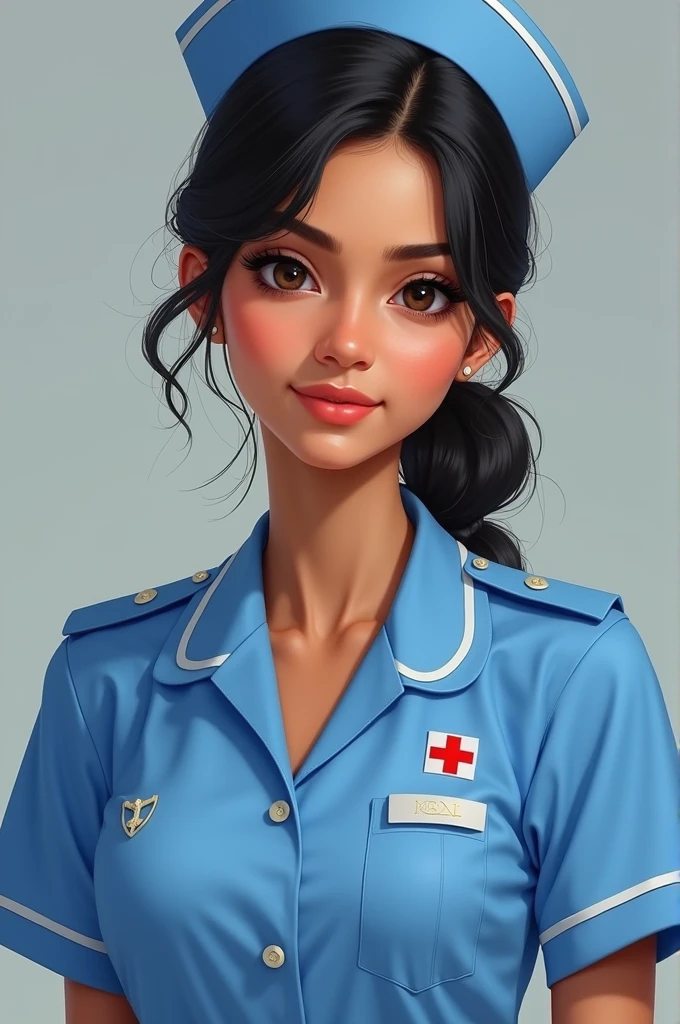 Preity mukhundan in blue nurse kit