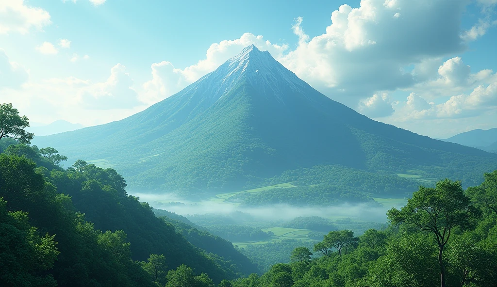 Panorama,There is a mountain covered with ash trees(best quality,4K,8k,High level,masterpiece:1.2),Ultra Detailed,(lifelike,Photo real,Photo real:1.37)