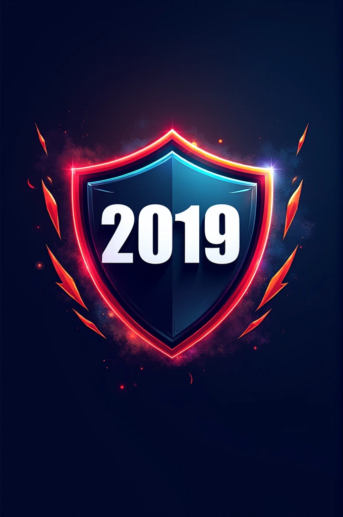 2019 promotion logo on a sports shield