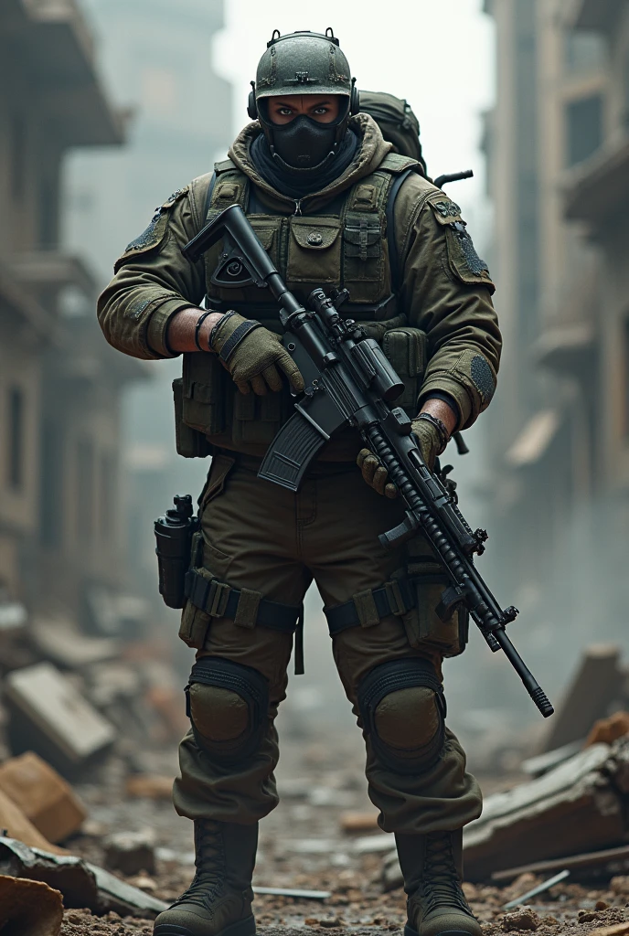 Make an armed man