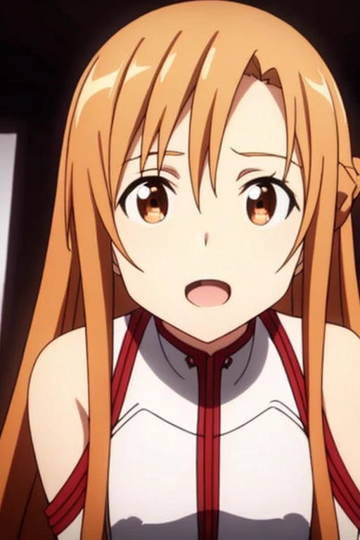 ((Highest quality)), ((masterpiece)), (be familiar with), Perfect Face, indoor, Bedroom, Watching the audience,
One woman, Yuuki Asuna,
Open Mouth, Ecstatic expression, blush, smile,
Small breasts, Flat Chest, , , child, Girl,
Long Hair, Long Hair,
Fully nude, Nipples exposed, Sex with a man with a big dick, 膣内ejaculation, Semen is taken, Insert a into your, Sex in the missionary position, , Leg spread,