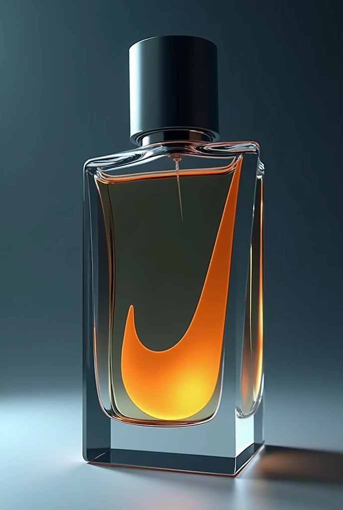 A perfume that has the Nike logo in the shape of the bottle, like Carolina Herrera's perfume, which is a sneaker, but this one has the Nike logo.