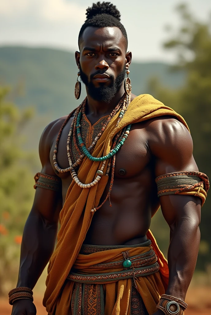 Make an African man
