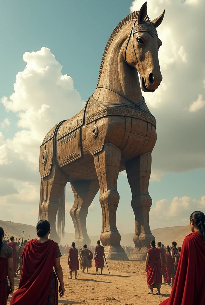 But the Greeks had a cunning plan. “A wooden horse