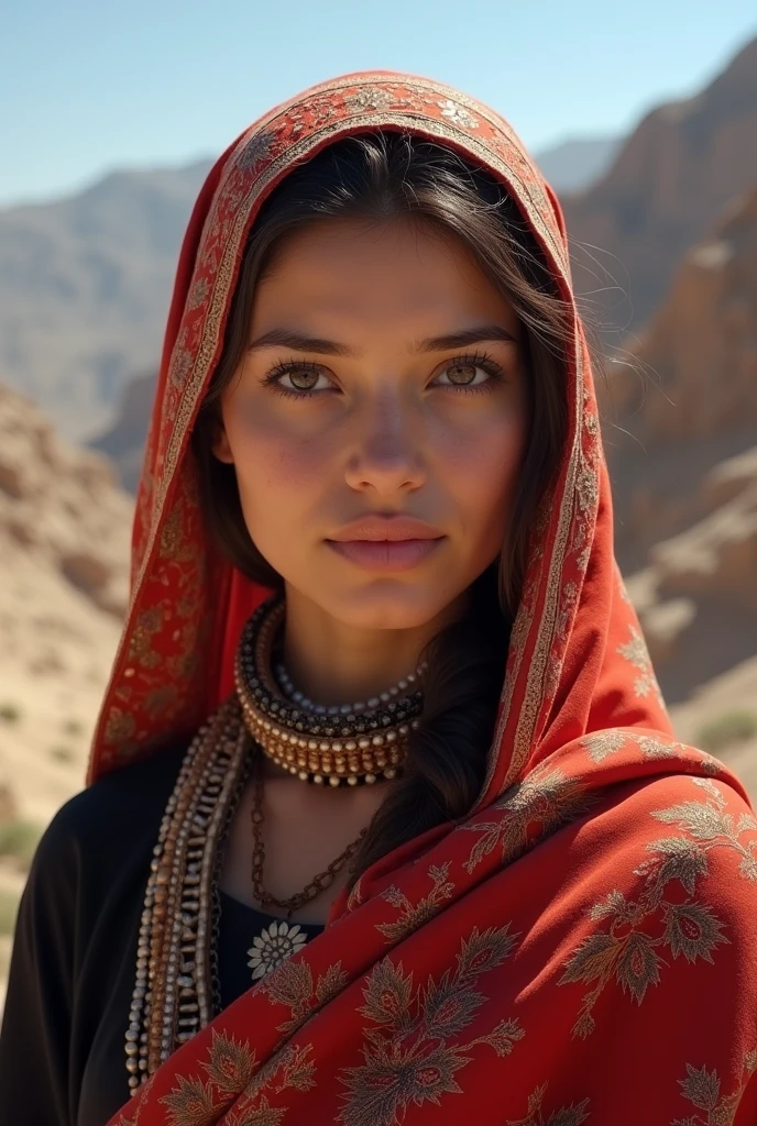 Make a woman from Afraganistan 