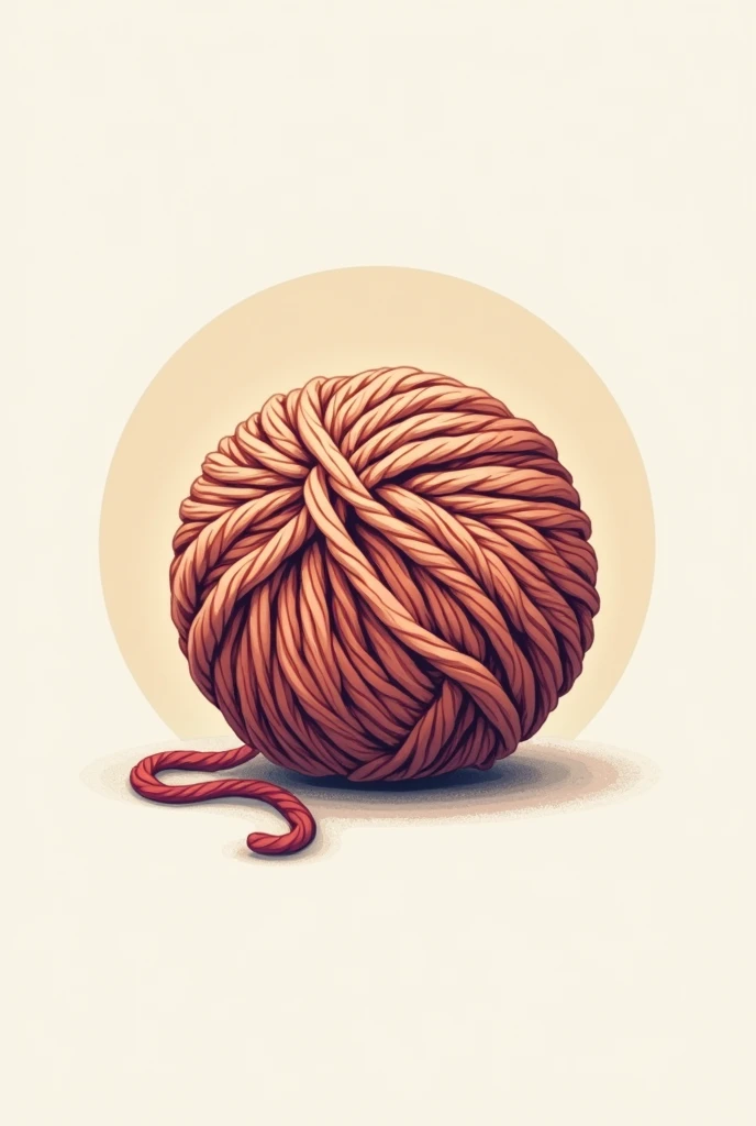 Crochet wool ball logo for entrepreneurs 
