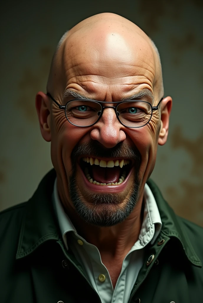 walter white is laughing 