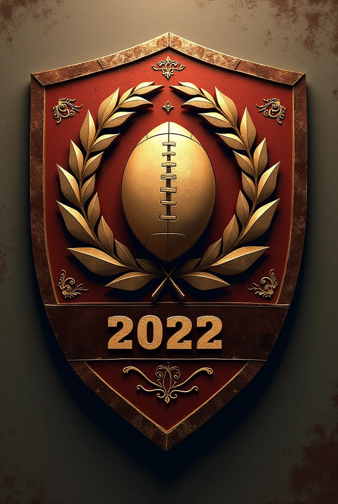 football shield with the years 2022 and 2023