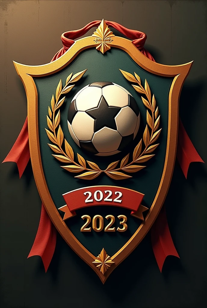football shield with the years 2022 and 2023