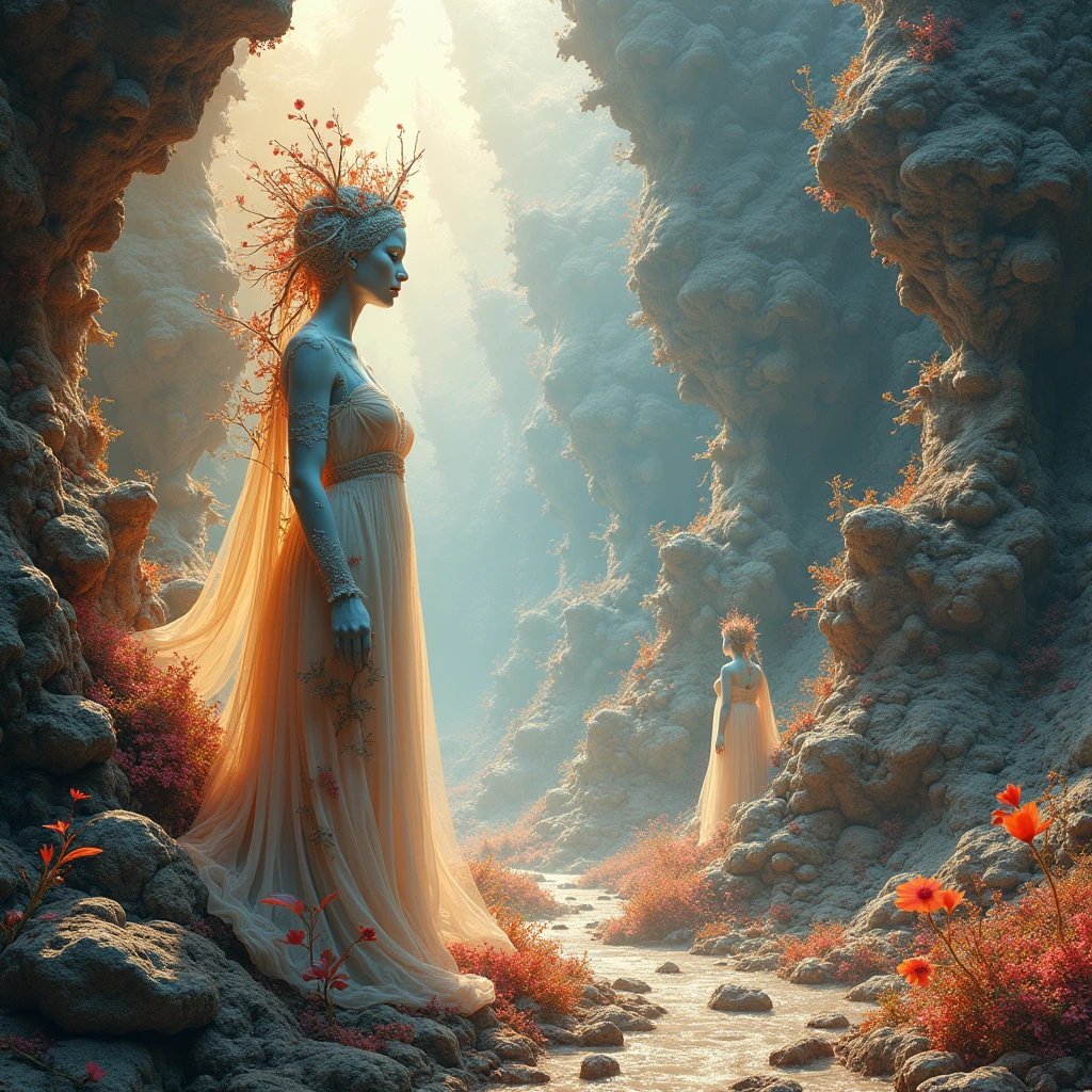 Surreal Scene, Abstract conceptual art, very aesthetic, intricate details, ultra-detailed, vivid colors