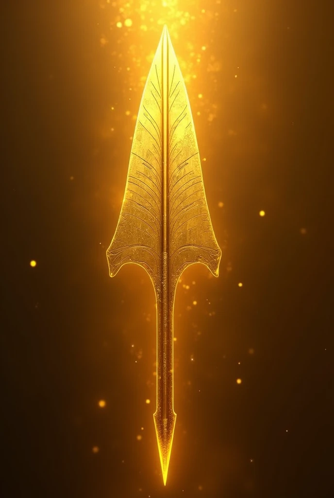 make a picture of a golden arrow