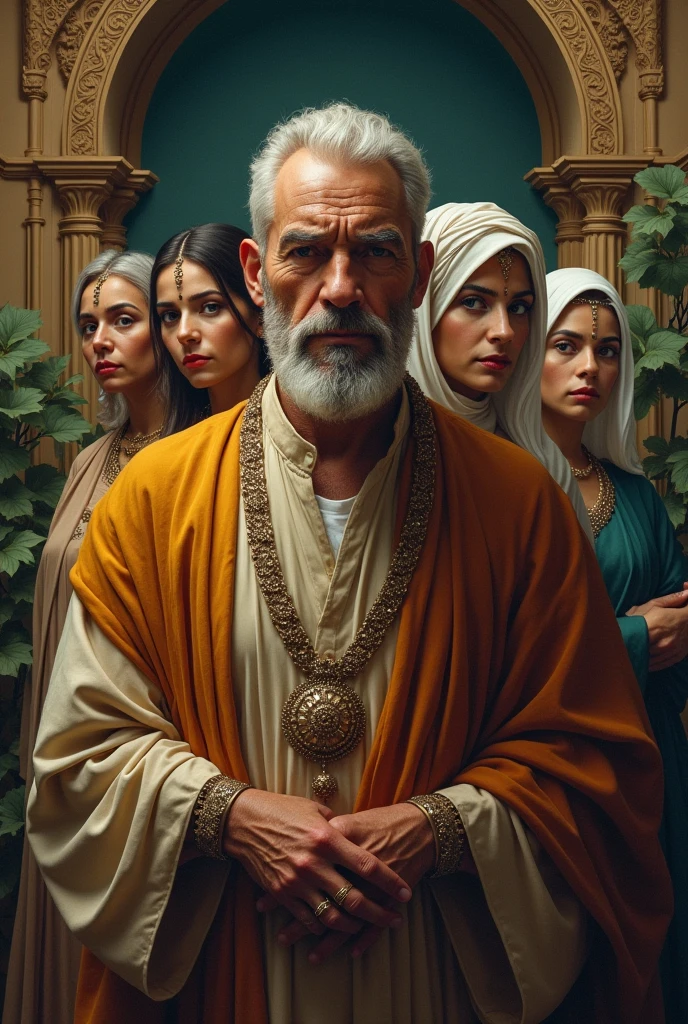 A man with four wives before and after picture