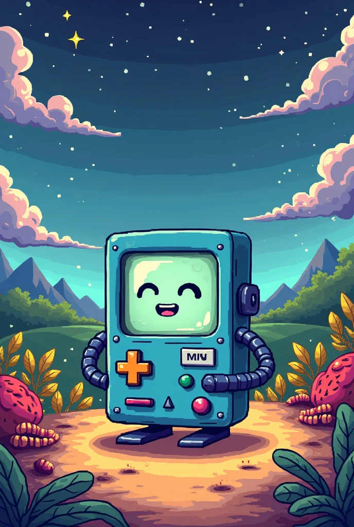  adventure time bmo pixel game menu screen 