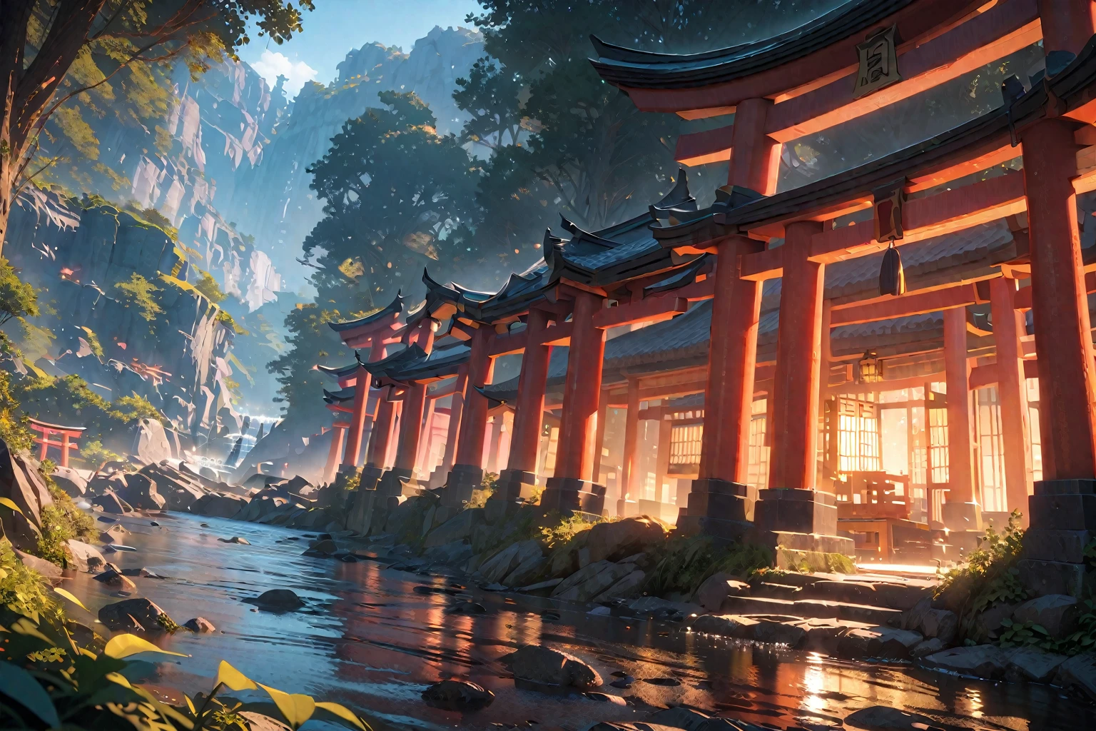 (highly detailed:1.3),
wrench_elven_arch, outdoors, torii, water,
Ultra-detail, (highres:1.1), best quality, (masterpiece:1.3), cinematic lighting,