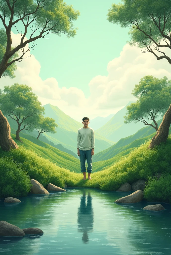 Make a sustainability image, no magazine layer style.