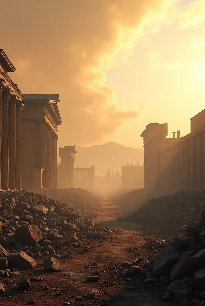 at dawn, Troy was just ruins and ashes.