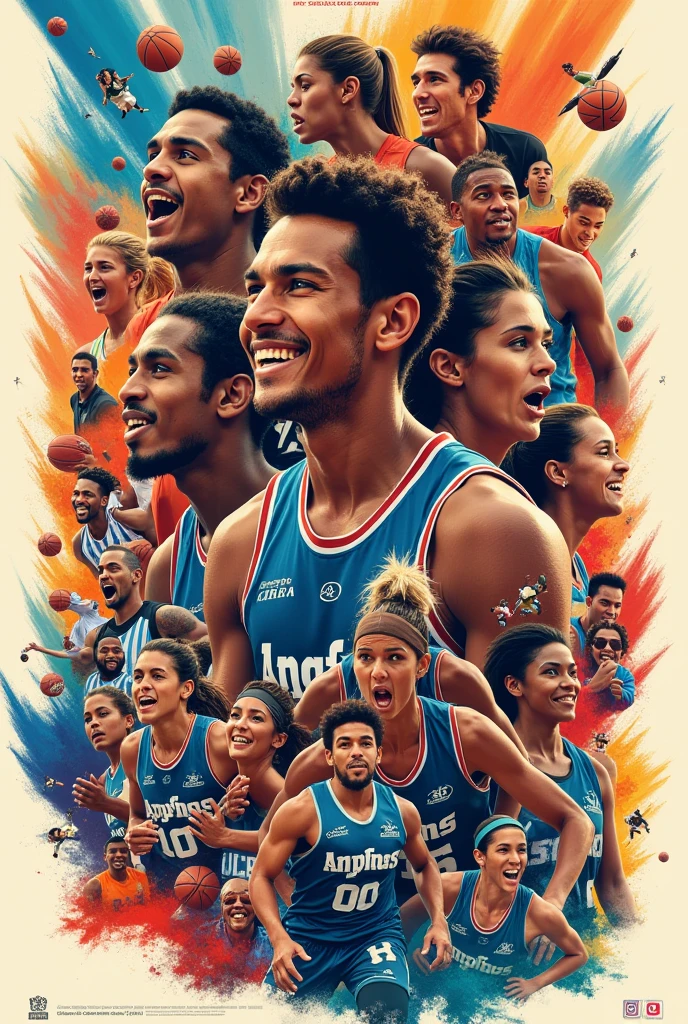 One team one dream team collage