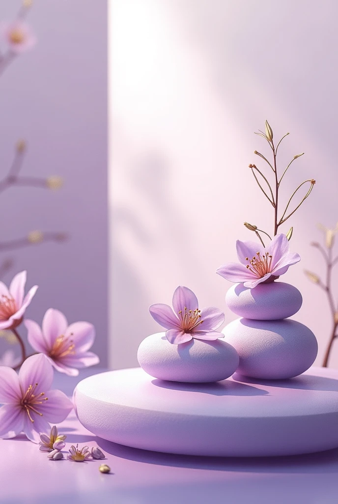 Brand theme Áster integrative therapies Lilac and gold colors