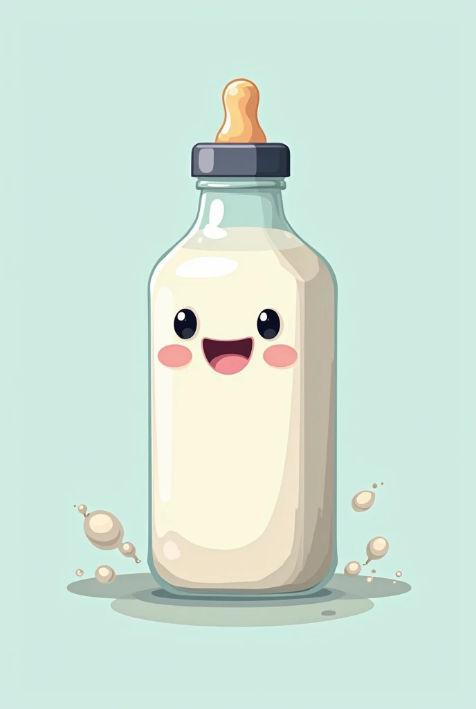 Baby milk brick bottle gaming logo
