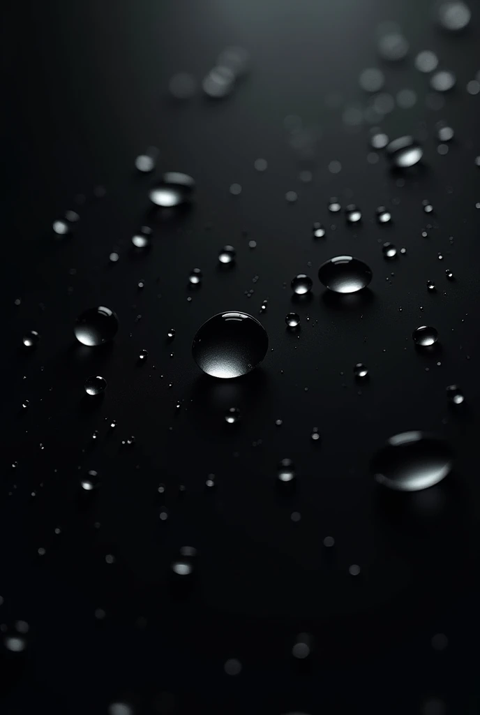 "A full black AMOLED background with a minimalist and elegant design. The image features a deep, pitch-black background with subtle water droplets scattered across the surface. Each droplet reflects light in a delicate manner, creating a slight sheen without overpowering the darkness. The droplets are of various sizes, some appearing as tiny beads while others are larger, with faint reflections and soft highlights. The overall aesthetic is sleek and modern, emphasizing the contrast between the black background and the glistening water droplets.",
"size": "1024x1792"