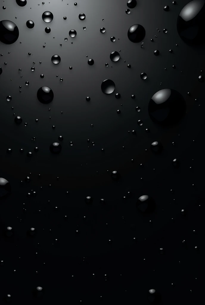 "A full black AMOLED background with a minimalist and elegant design. The image features a deep, pitch-black background with subtle water droplets scattered across the surface. Each droplet reflects light in a delicate manner, creating a slight sheen without overpowering the darkness. The droplets are of various sizes, some appearing as tiny beads while others are larger, with faint reflections and soft highlights. The overall aesthetic is sleek and modern, emphasizing the contrast between the black background and the glistening water droplets.",
"size": "1024x1792"