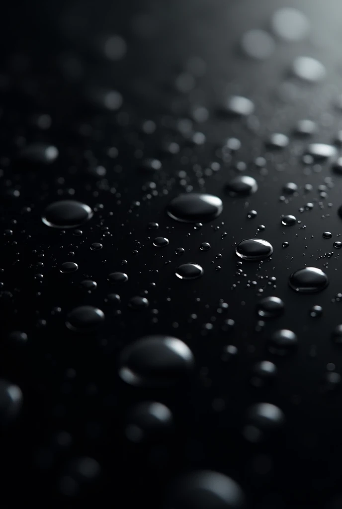 "A full black AMOLED background with a minimalist and elegant design. The image features a deep, pitch-black background with subtle water droplets scattered across the surface. Each droplet reflects light in a delicate manner, creating a slight sheen without overpowering the darkness. The droplets are of various sizes, some appearing as tiny beads while others are larger, with faint reflections and soft highlights. The overall aesthetic is sleek and modern, emphasizing the contrast between the black background and the glistening water droplets.",
"size": "1024x1792"