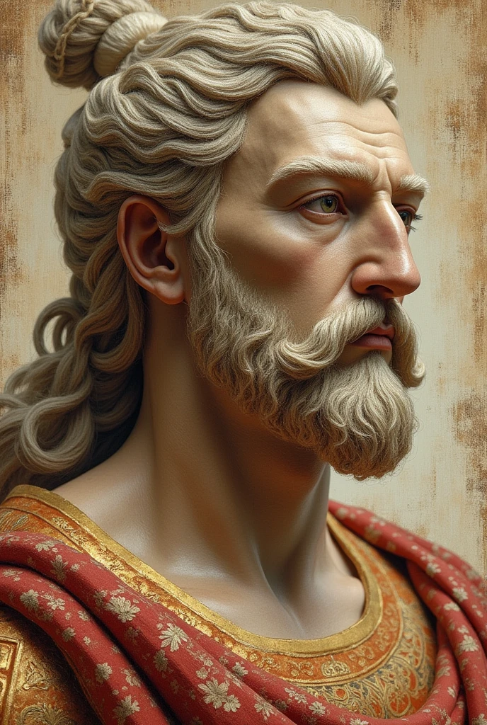 extremely delicate and beautiful, incredible, detail, Head of&#39;work of art, ultra detaild, Cao Cao,best illustration, best shade,Complex,sharpening, Cao Caoe qualité, front area of the pantheon, Rome