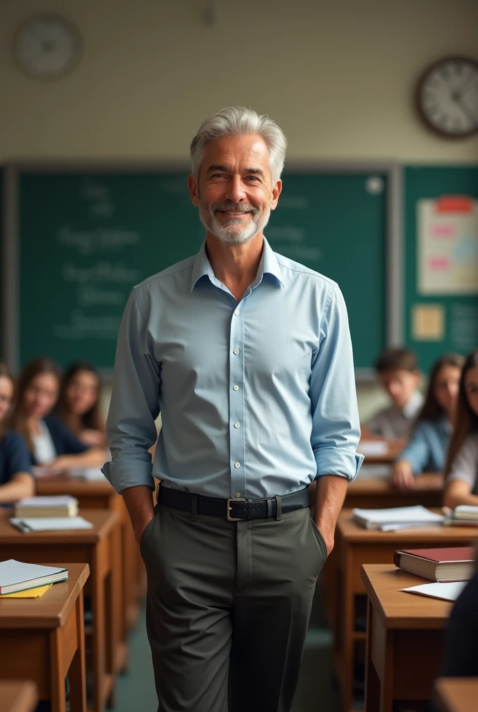 A teacher in the classroom