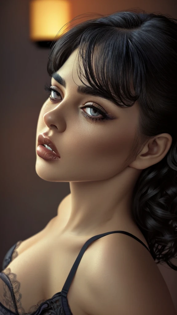 beautiful detailed eyes, beautiful detailed lips, extremely detailed eyes and face, long eyelashes, 1girl, asian, thin, black hair, lingerie, sexy, sensual, erotic, alluring, lustful, seductive, voluptuous, curvaceous, intimate, provocative, realistic, photorealistic, ultra-detailed, 8k, highly detailed, hyper-realistic, studio lighting, vivid colors, dramatic lighting, chiaroscuro, cinematic