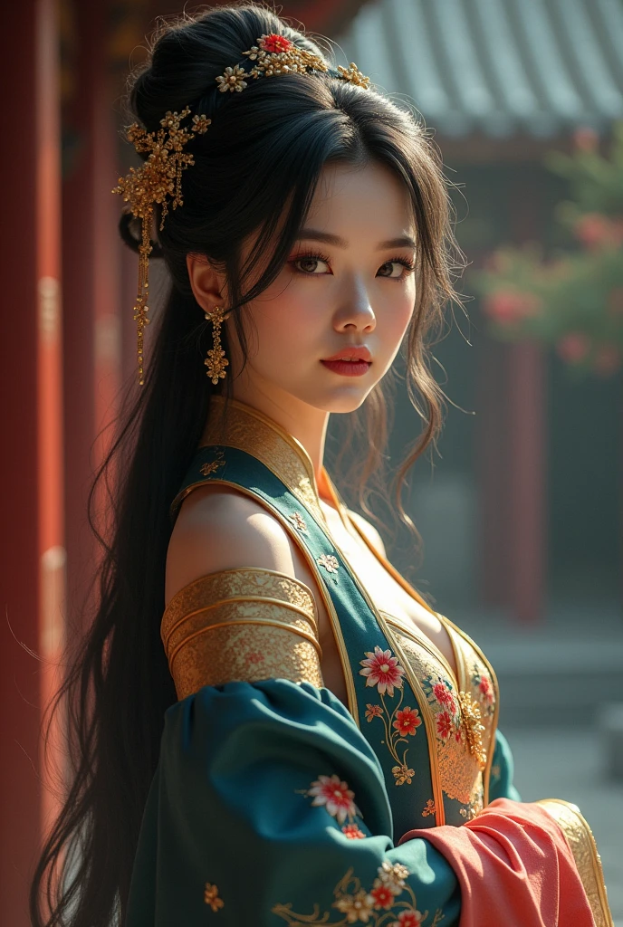 Ana Castela in Chinese clothes
