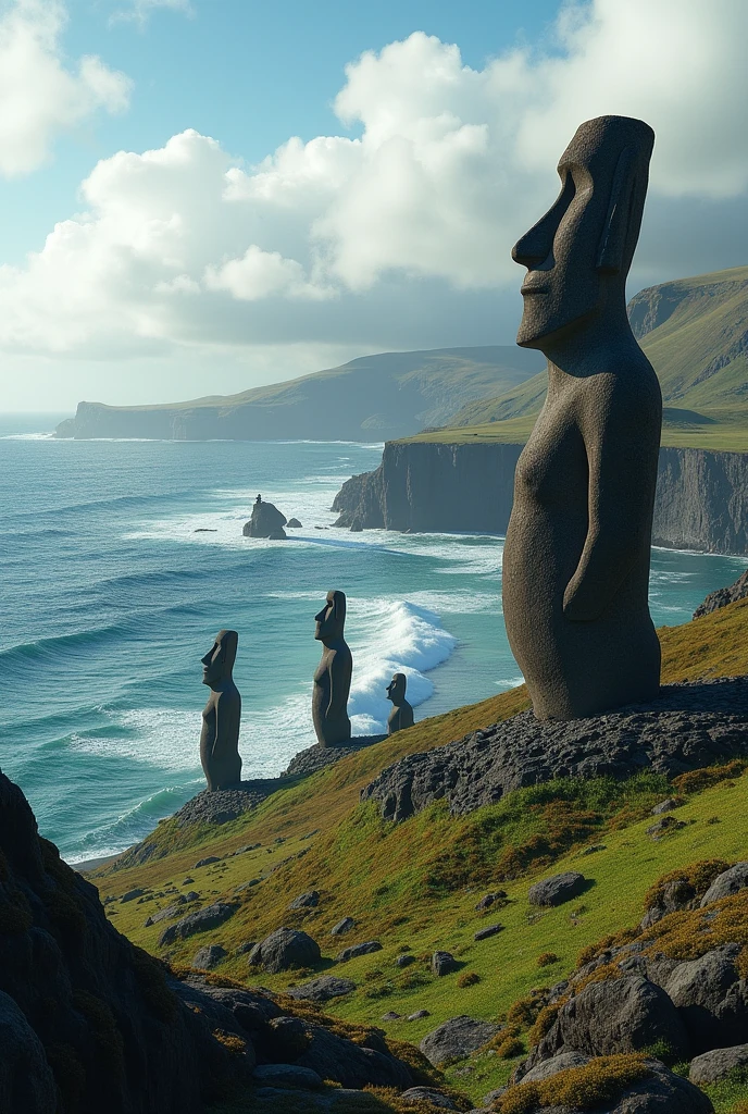 Easter Island seen from a distance