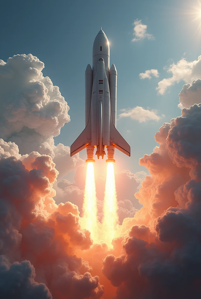 Create an animation of a ship taking off 