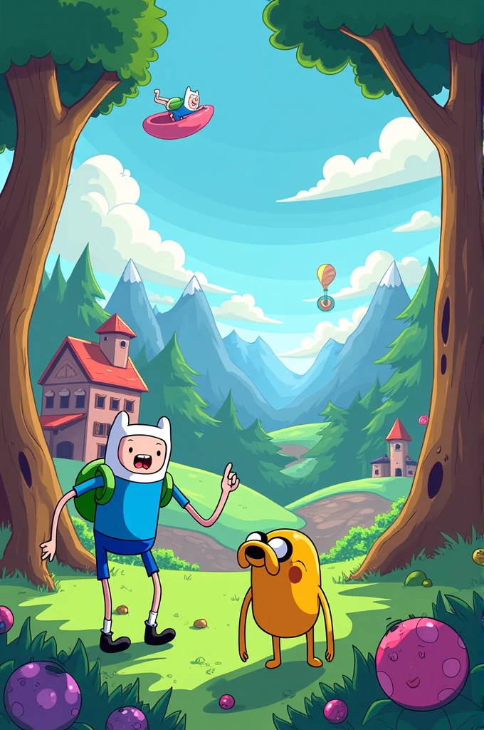 Create Adventure Time Game Menu Screen