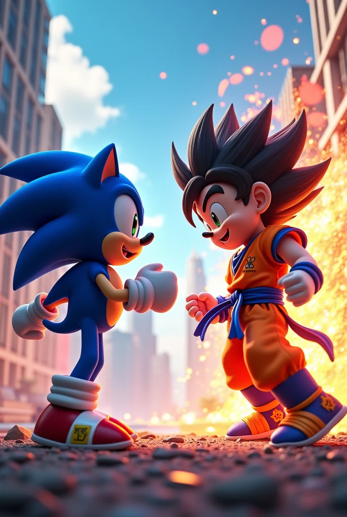 sonic contra goku
