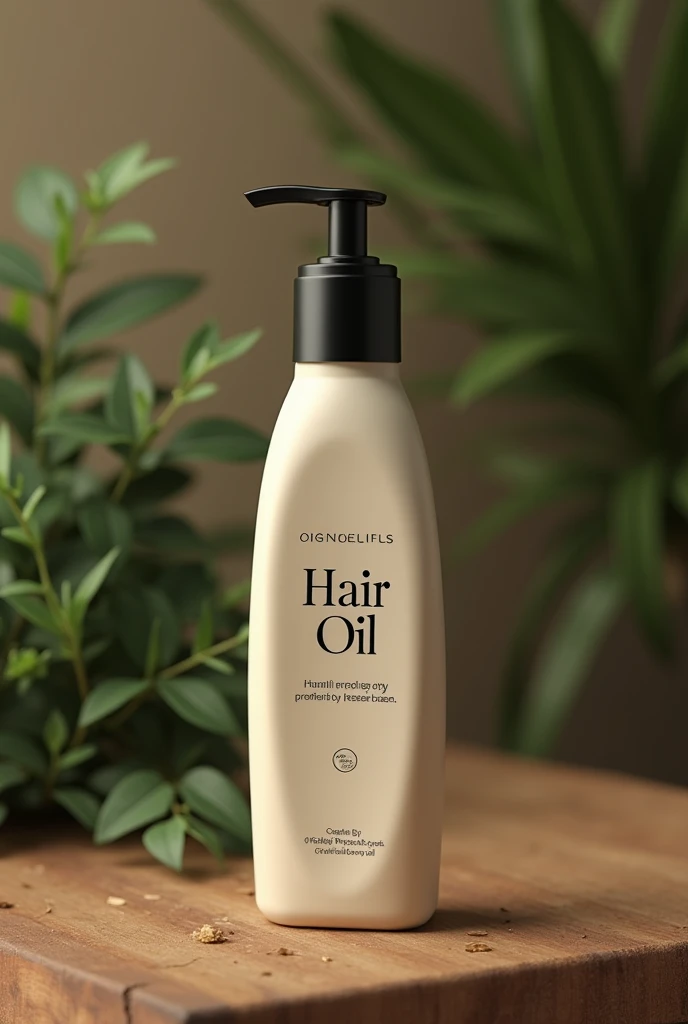 Hair Oil bottle that looks trusted and organic unique 