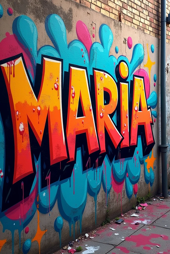 Asne a picture of graffiti with my name Maria