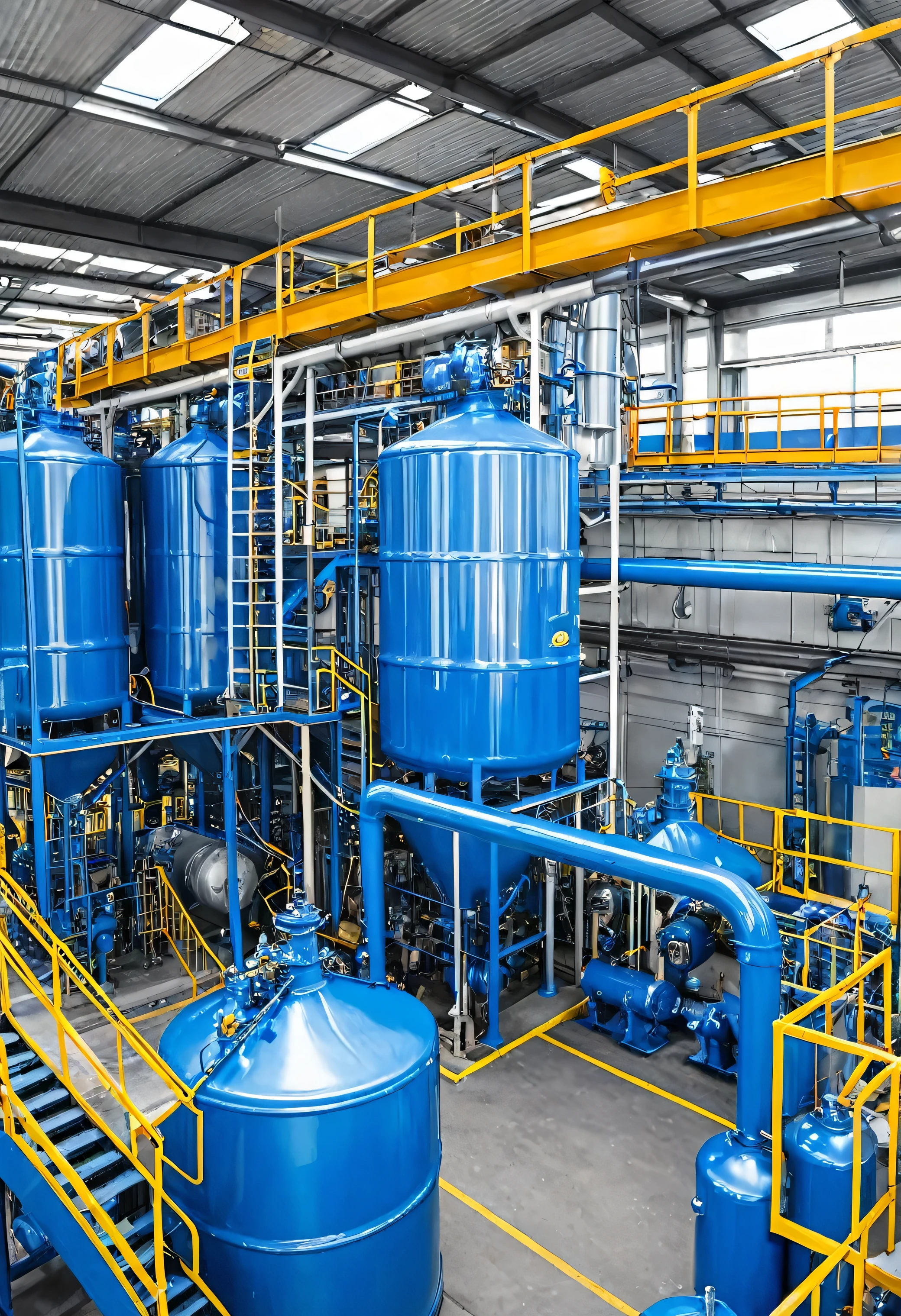 Automotive lubricants and coolants production plant