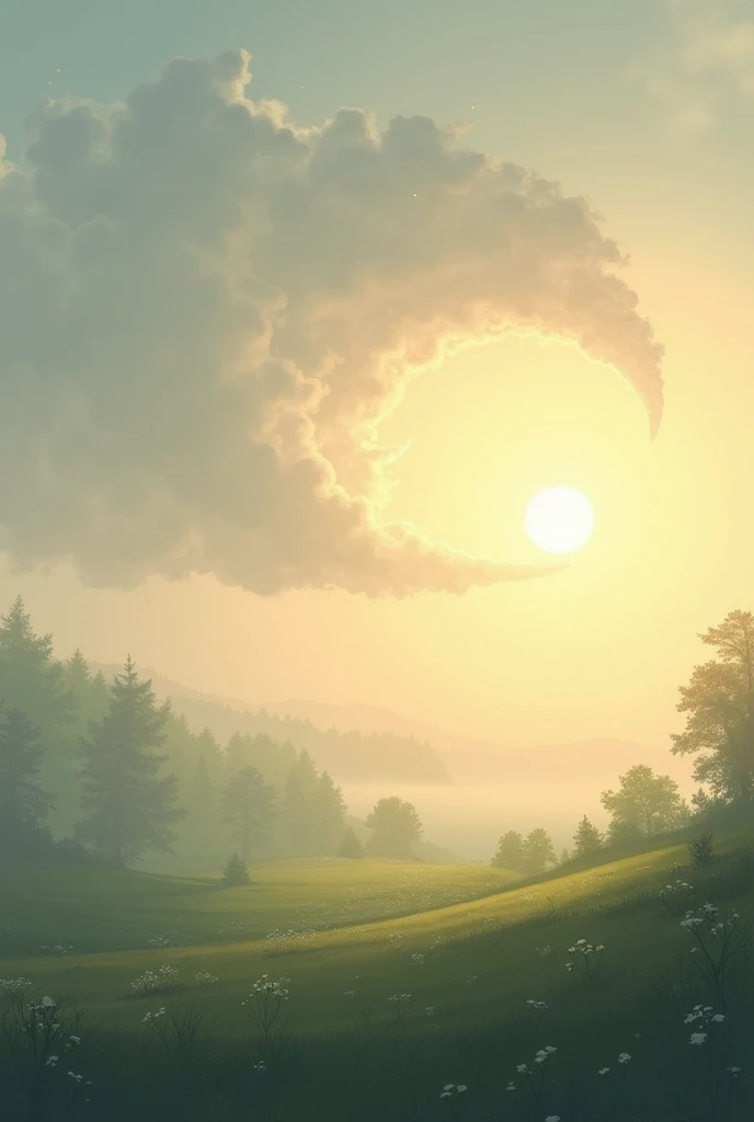 In the morning there will be a piece of cloud and there will be light রাইন no man