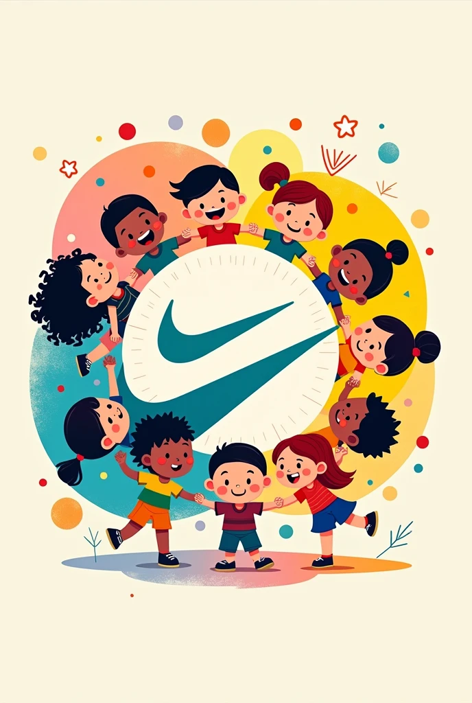 A Nike logo celebrating Children&#39;s Day 