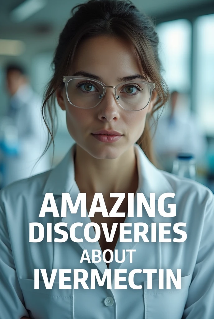 Create a realistic YouTube thumbnail about amazing discoveries about the drug ivermectin