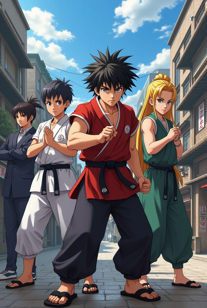 All the characters from the Kenichi anime in real life