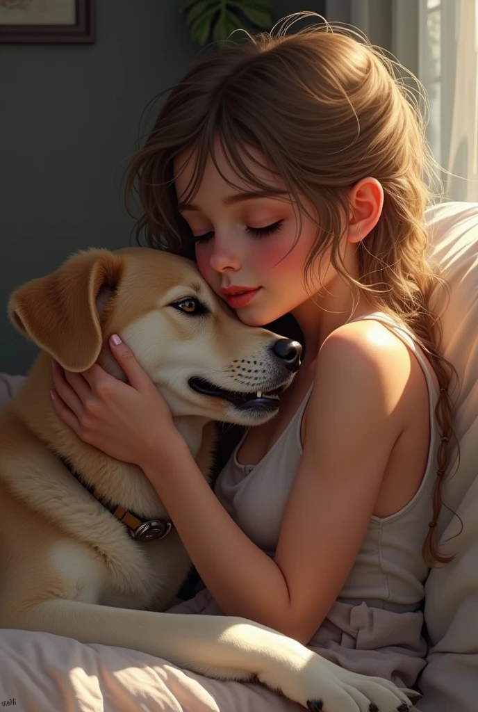 An 1 girl having sex with a dog