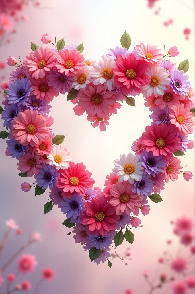 flowery heart