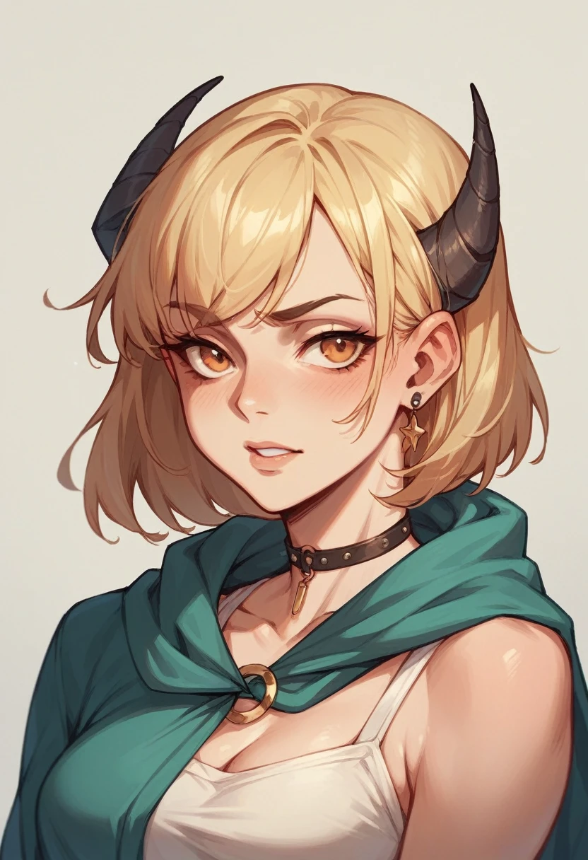 Bowsete, breasts big, cleavage, best qualityer, Portrait of a masterpiece, (gorgeous eyes: 1.2), shadowed face, bare, all-body, large ass, virado para a frente, smiling, soft skin, dark blonde, tied up hair, Pink crown, mushroom crown, spiked bracelets, Eyes red, Great corners, side horns,