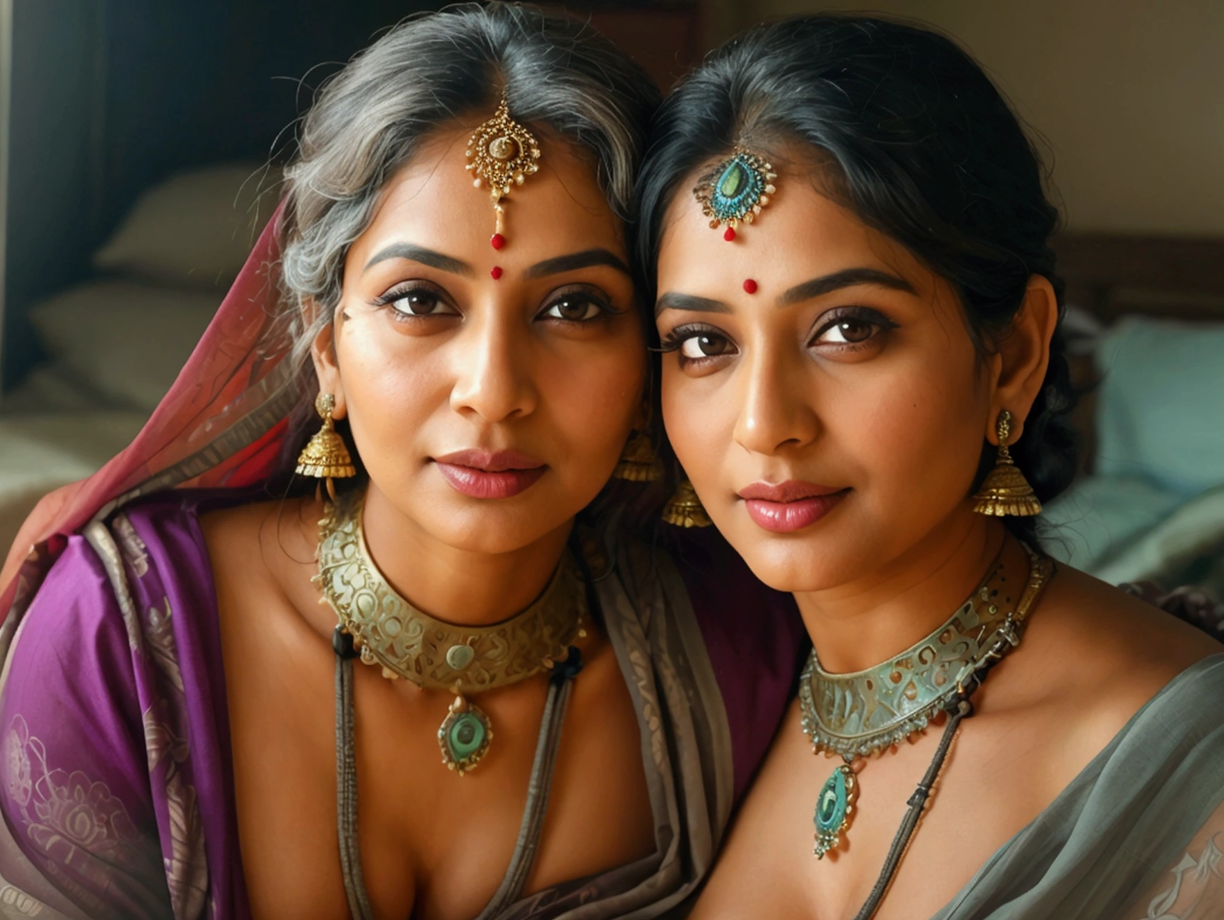 60 years age beautiful plump Indian auntie busty figure,,naked showing boobs,mangalsutra,no bra ,glowing yet little aged skin,she's beautiful as fuck,milf sorta women,very Indian,bindi on forehead,mom of 4-5 but still very attractive,big breasts 48DDD, are amazing and pink nipples,big ass, sleep beside boy,both naked ,boys dick is hard 8 inches.