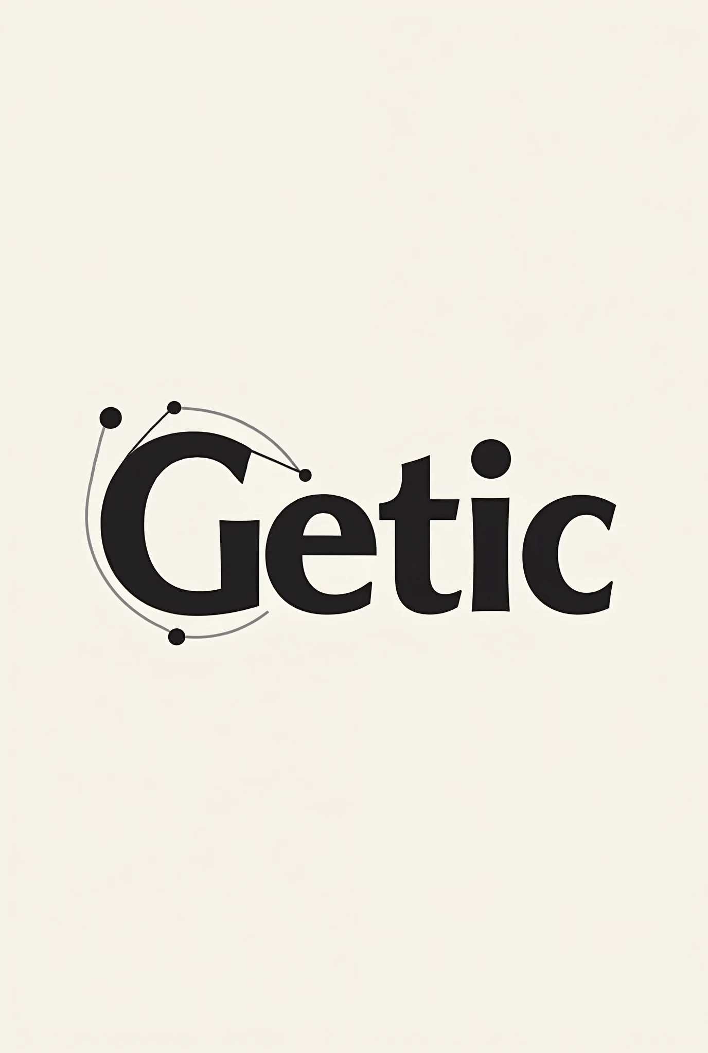 Create a stylish logo WITH the name GETIC